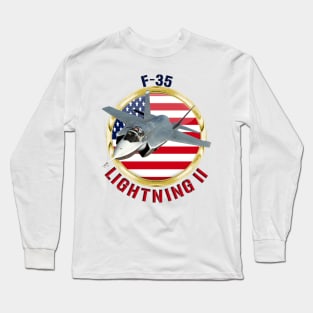 F-35 Lightning II USA Long Sleeve T-Shirt